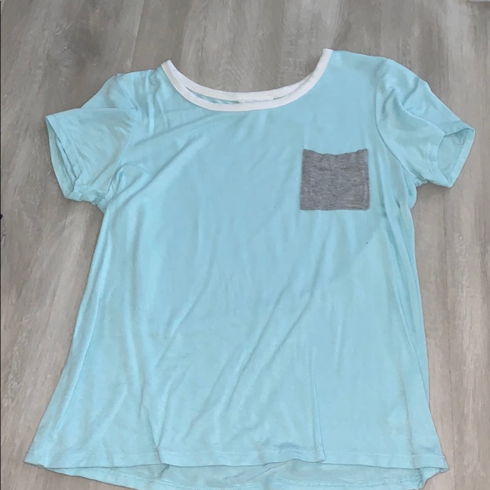 full tilt blue cotton t shirt
